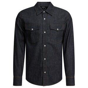 A.P.C. Western Denim Shirt Tag Size M Men